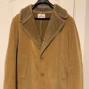 Men's Zero King Big & Tall tan/brown corduroy coat size 50L